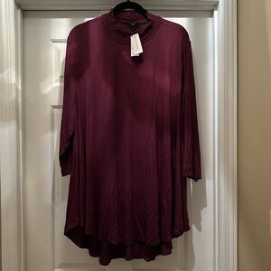 Lane Bryant Purple Turtleneck Long Sleeve